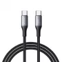 JOYROOM cable USB-C a USB-C Flash Series A28 60W PD carga rápida 480Mbps sincronización de datos 2m negro
