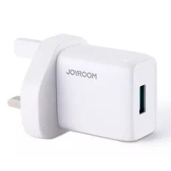 Joyroom Cargador de pared USB 2.1A con conector UK (L-1A101) blanco