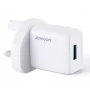 Joyroom Cargador de pared USB 2.1A con conector UK (L-1A101) blanco