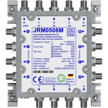 JULTEC JRM0508M multiswitch de satélite 5/8