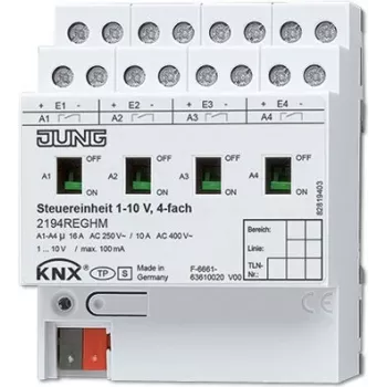 JUNG 2194REGHM Regulador universal, carril DIN, 250-400 V, blanco