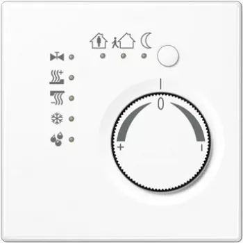 JUNG KNX termostato de ambiente continuo con acoplador de bus integrado, diseño LS, blanco alpino LS2178WW