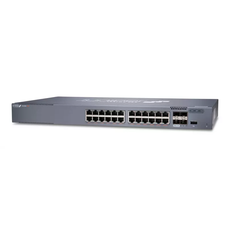Juniper EX Series EX4000-24P switch - L3 gestionado - 24 puertos Gigabit PoE+ - 4x 10GbE SFP+ uplinks - montaje en rack 1U