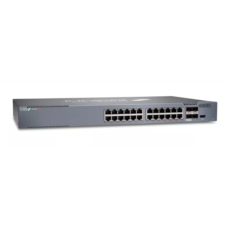 Juniper EX Series EX4000-24P switch - L3 gestionado - 24 puertos Gigabit PoE+ - 4x 10GbE SFP+ uplinks - montaje en rack 1U