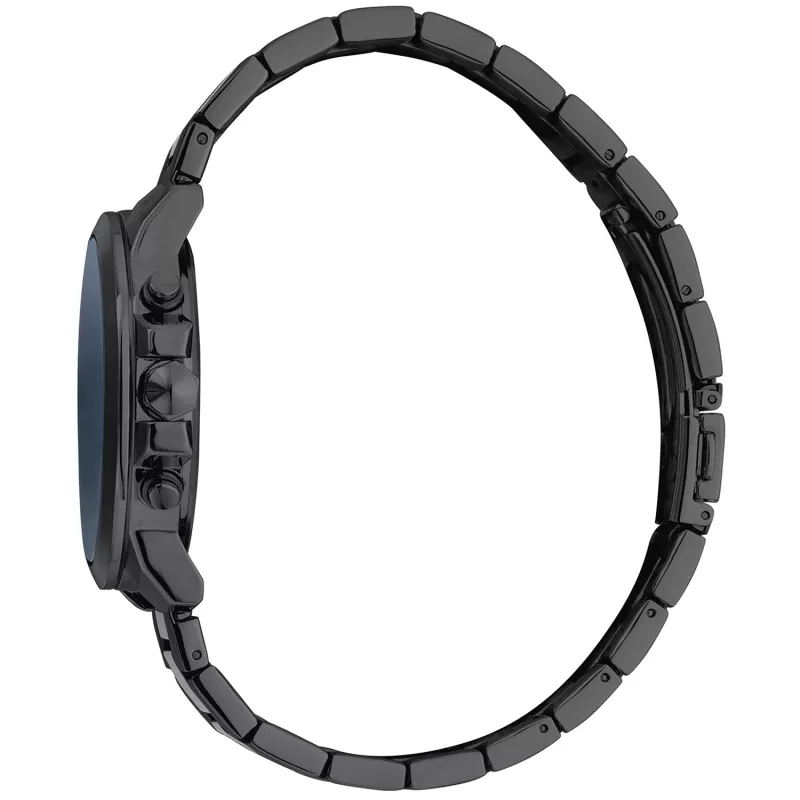 JUST CAVALLI MAN JC1G178M0075 44mm reloj analógico de cuarzo brazalete de malla milanesa de acero inoxidable esfera azul