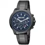 JUST CAVALLI MAN JC1G178M0075 44mm reloj analógico de cuarzo brazalete de malla milanesa de acero inoxidable esfera azul