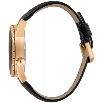 JUST CAVALLI MAN JC1G217L0035 reloj analógico de cuarzo 42mm esfera negra caja de acero inoxidable correa de piel negra