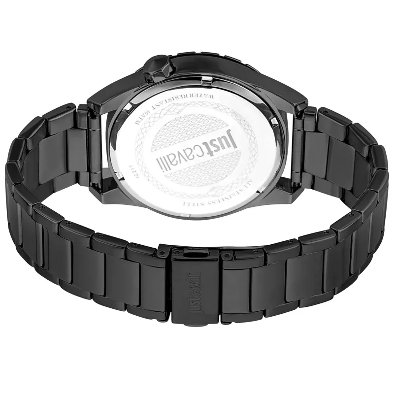 JUST CAVALLI MAN JC1G217M0075 Reloj de cuarzo analógico 42mm correa de malla de acero inoxidable