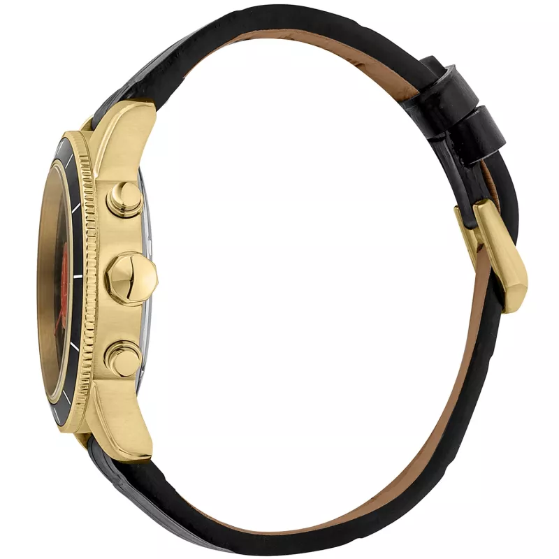 JUST CAVALLI MAN reloj JC1G215L0025 (42mm) - esfera negra, correa de piel