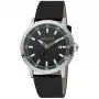 JUST CAVALLI reloj de hombre analógico de cuarzo JC1G216L0025 42mm caja de acero inoxidable correa de piel negra