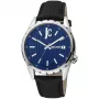 JUST CAVALLI Reloj de cuarzo analógico hombre JC1G217L0025 42mm esfera azul correa de piel azul