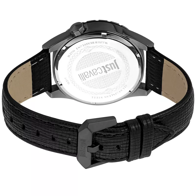 Just Cavalli Reloj de hombre JC1G217L0045 42mm esfera negra correa de piel