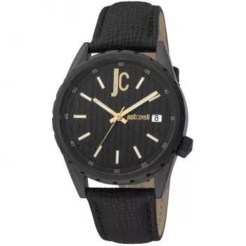 Just Cavalli Reloj de hombre JC1G217L0045 42mm esfera negra correa de piel