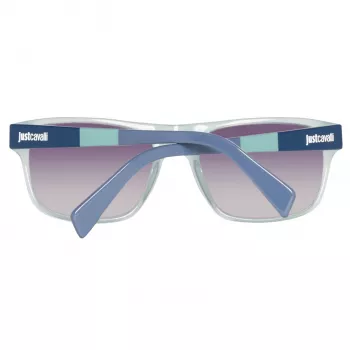 JUST CAVALLI gafas de sol unisex JC743S-5787B montura azul lentes gris degradado 57mm