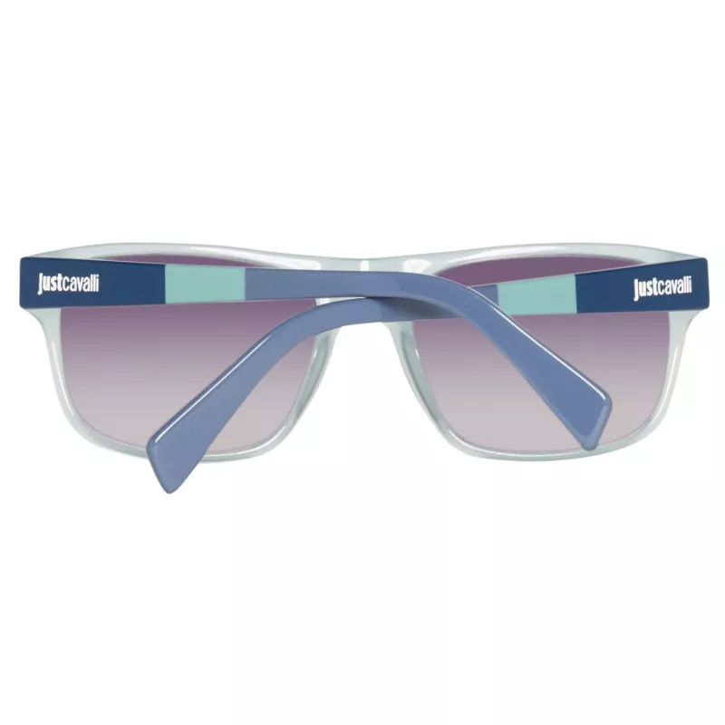 JUST CAVALLI gafas de sol unisex JC743S-5787B montura azul lentes gris degradado 57mm