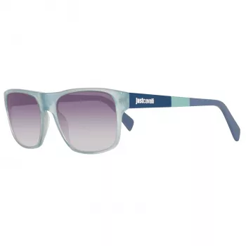 JUST CAVALLI gafas de sol unisex JC743S-5787B montura azul lentes gris degradado 57mm