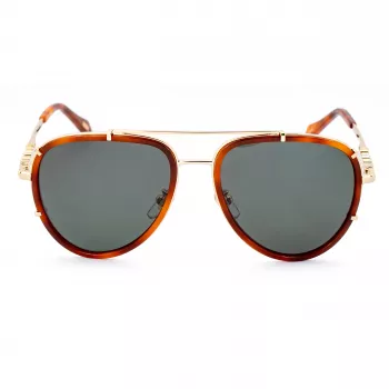 Gafas de sol unisex JUST CAVALLI SJC029V5701GZ montura negra lentes grises degradadas 57/17/140 mm