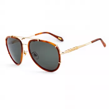 Gafas de sol unisex JUST CAVALLI SJC029V5701GZ montura negra lentes grises degradadas 57/17/140 mm