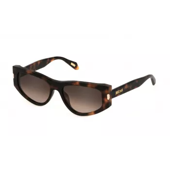 JUST CAVALLI gafas de sol unisex SJC034-5509AJ Havana montura de plástico lentes marrones degradadas 55/17/140 mm