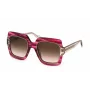 Gafas de sol de mujer JUST CAVALLI mariposa cat eye SJC023V530933 - Montura negra brillante, lentes gris degradado, 53 mm