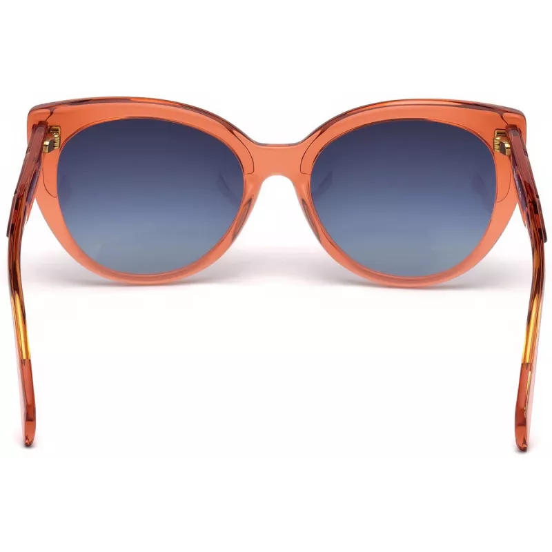 JUST CAVALLI Gafas de sol para mujer JC836S-66W Montura de acetato mariposa Havana Lentes degradadas marrones 56/18/140 mm