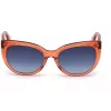 JUST CAVALLI Gafas de sol para mujer JC836S-66W Montura de acetato mariposa Havana Lentes degradadas marrones 56/18/140 mm
