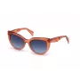 JUST CAVALLI Gafas de sol para mujer JC836S-66W Montura de acetato mariposa Havana Lentes degradadas marrones 56/18/140 mm