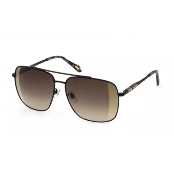JUST CAVALLI gafas de sol mujer SJC030-61305G - montura negro brillante, lente gris degradado, 61 mm