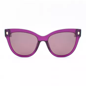 JUST CAVALLI Gafas de sol para mujer SJC043-5509FE Mariposa gato acetato Havana marrón degradado UV400 55/18/140 mm