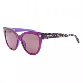 JUST CAVALLI Gafas de sol para mujer SJC043-5509FE Mariposa gato acetato Havana marrón degradado UV400 55/18/140 mm