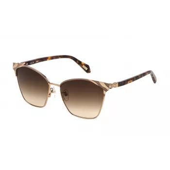 JUST CAVALLI Gafas de sol para mujer SJC093-5802AM Havana mariposa acetato