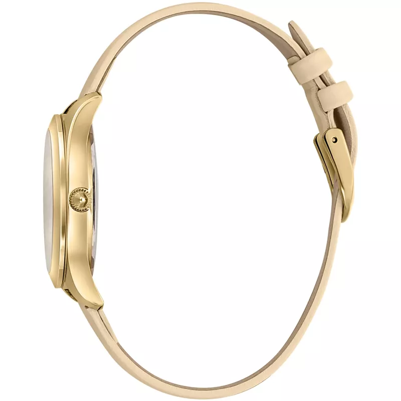 Reloj de mujer JUST CAVALLI JC1L210L0015 32 mm esfera plateada correa de piel marrón