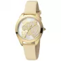 Reloj de mujer JUST CAVALLI JC1L210L0015 32 mm esfera plateada correa de piel marrón