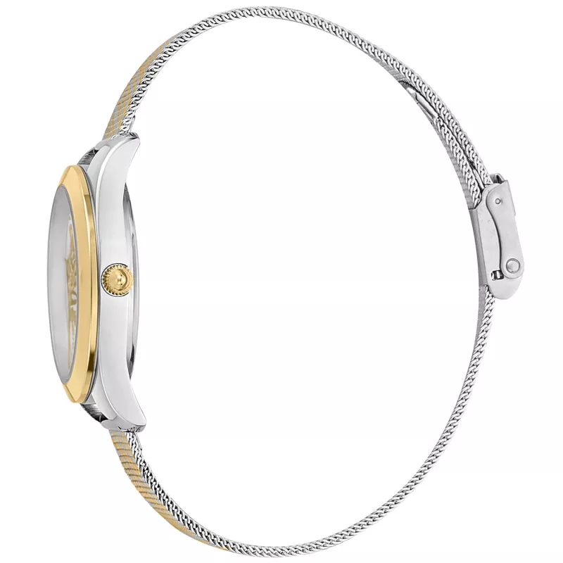JUST CAVALLI reloj de mujer JC1L210M0065 32mm brazalete de malla milanesa de acero inoxidable plateado