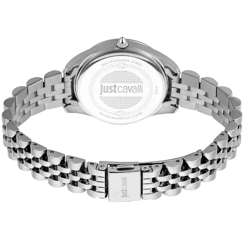 JUST CAVALLI Reloj de mujer JC1L210M0135 32mm plata acero inoxidable cuarzo