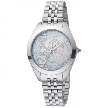 JUST CAVALLI Reloj de mujer JC1L210M0135 32mm plata acero inoxidable cuarzo