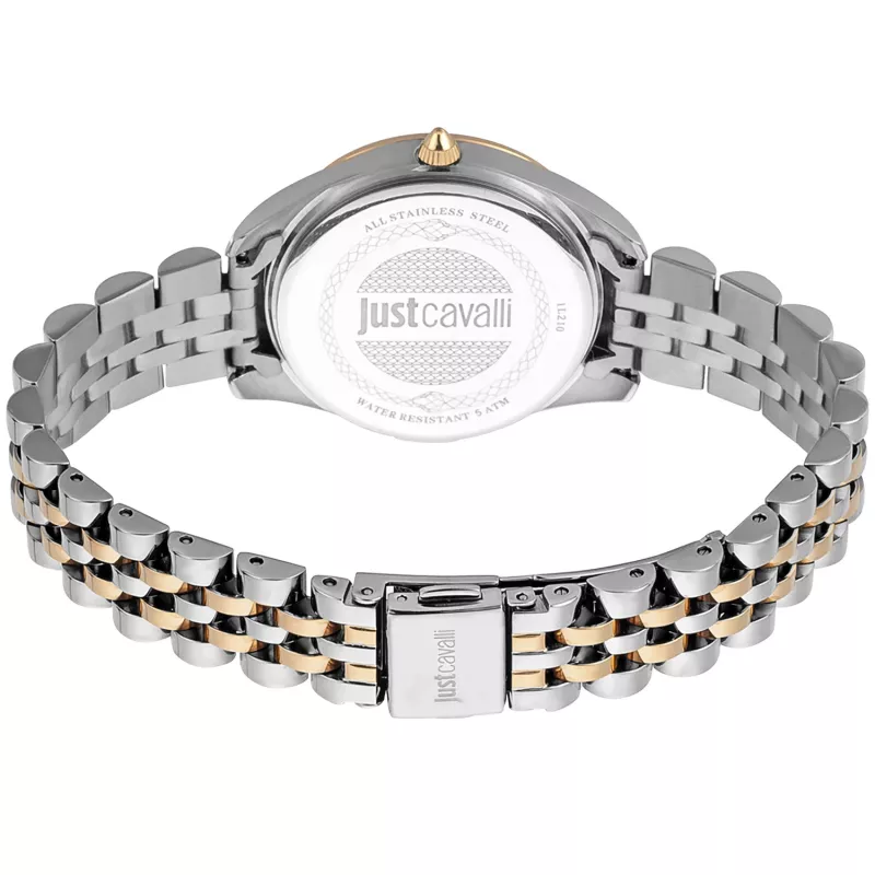 JUST CAVALLI Reloj de mujer JC1L210M0185 32mm Acero inoxidable plata malla milanesa