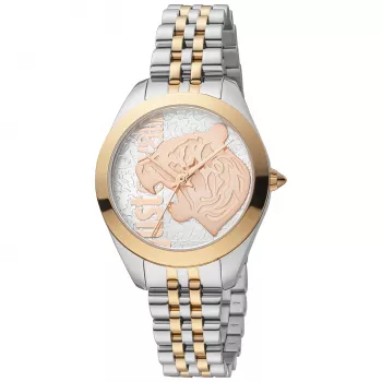 JUST CAVALLI Reloj de mujer JC1L210M0185 32mm Acero inoxidable plata malla milanesa