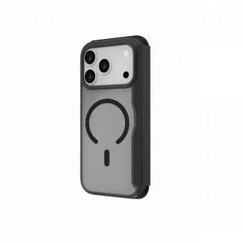 JUST MUST CHAMPION II FLIP CASE MAGSAFE para iPhone 17 Pro, negro