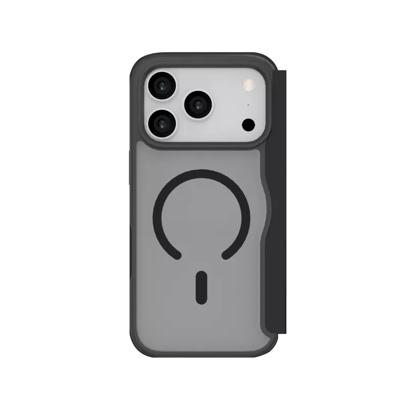 JUST MUST CHAMPION II FLIP CASE MAGSAFE para iPhone 17 Pro, negro