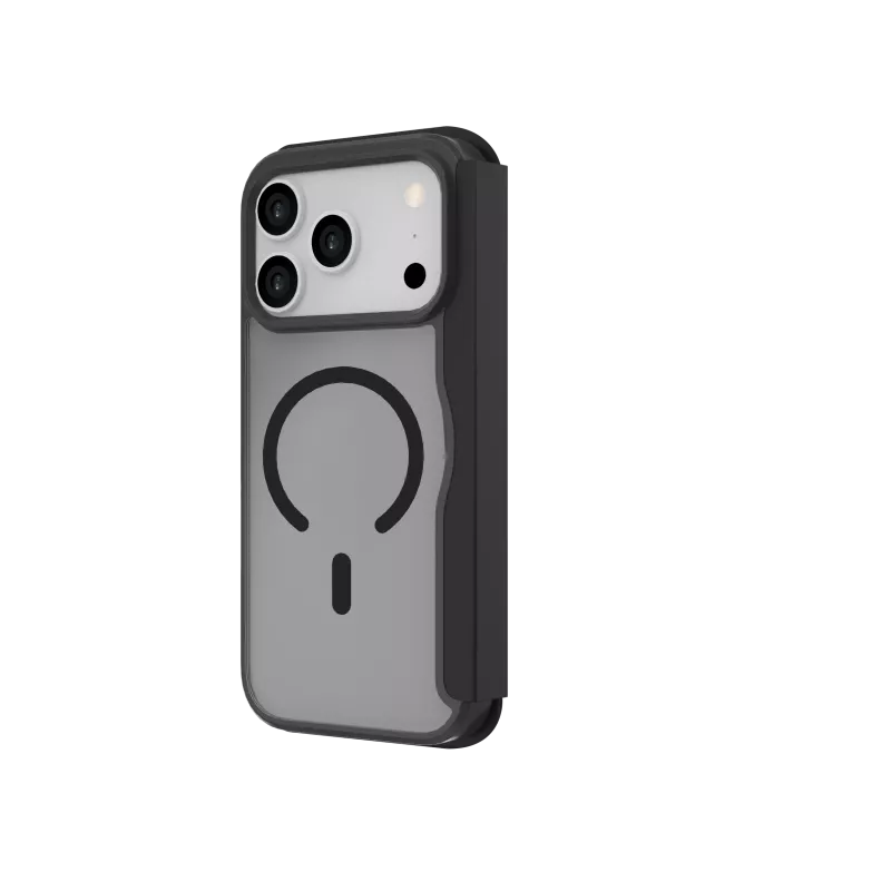 JUST MUST CHAMPION II FLIP CASE MAGSAFE para iPhone 17 Pro, negro