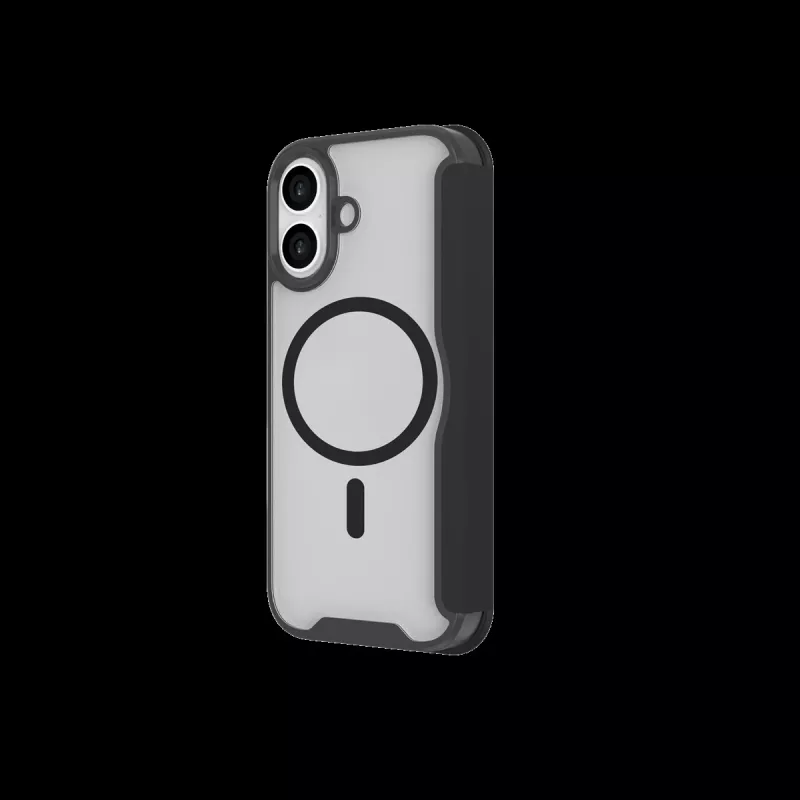 JUST MUST CHAMPION II MAGSAFE FLIP CASE para iPhone 17, Negro
