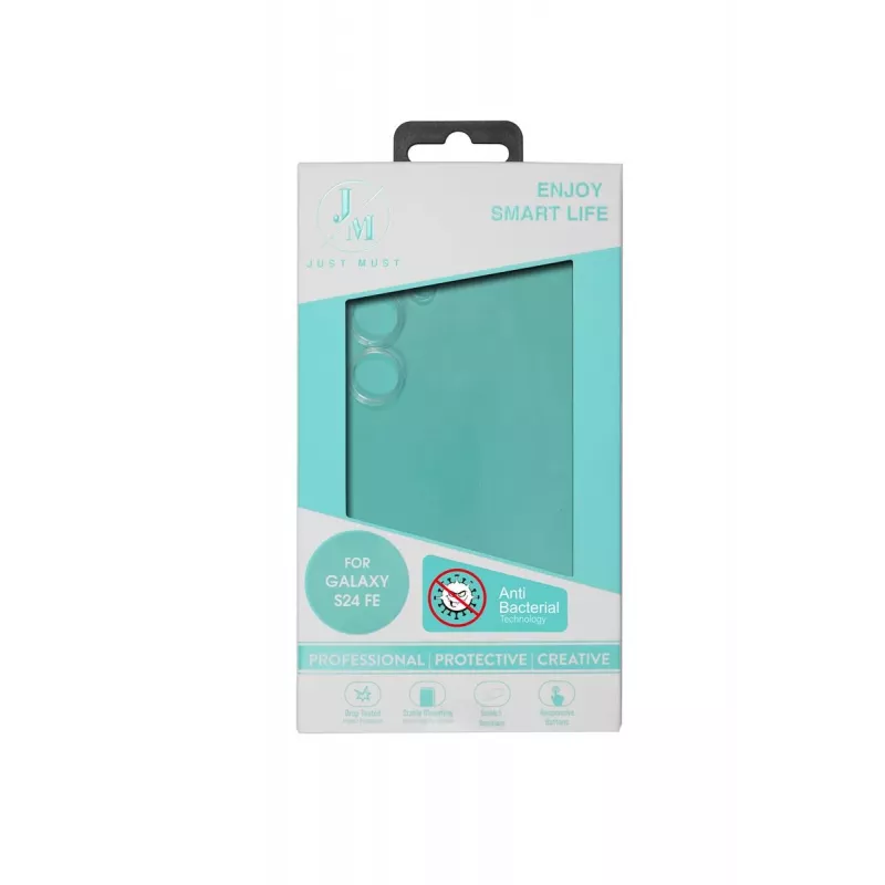 JUST MUST JM ANTI-BACTERIA TPU para Galaxy S24 FE Clear