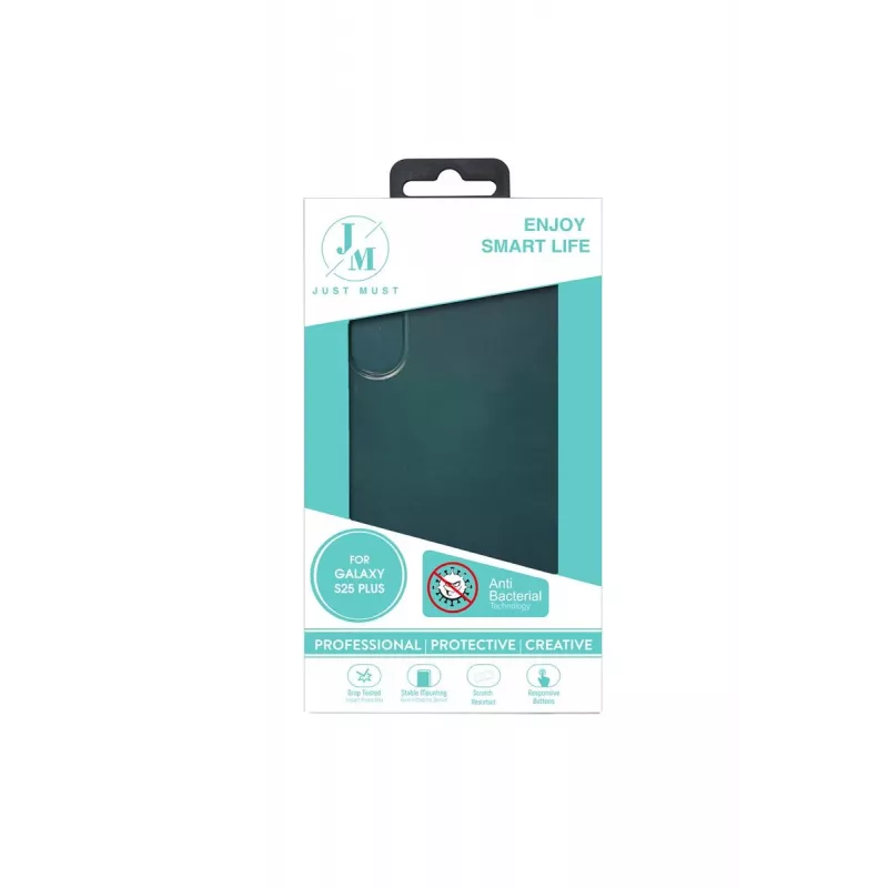 JUST MUST JM ANTI-BACTERIA TPU para Galaxy S25 Plus transparente