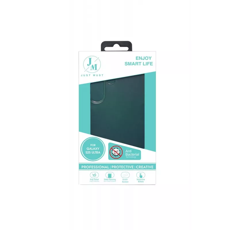 JUST MUST JM ANTI-BACTERIA TPU para Galaxy S25 Ultra Clear