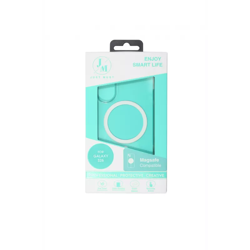 JUST MUST JM Crystal con MagSafe Galaxy S26 transparente