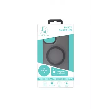 JUST MUST JM MAGSAFE SILK FROST I para iPhone 16 Negro