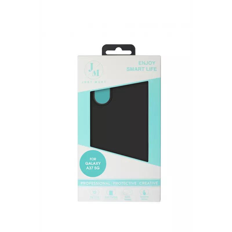 JUST MUST JM Regular Defense funda de silicona para Galaxy A37, negro