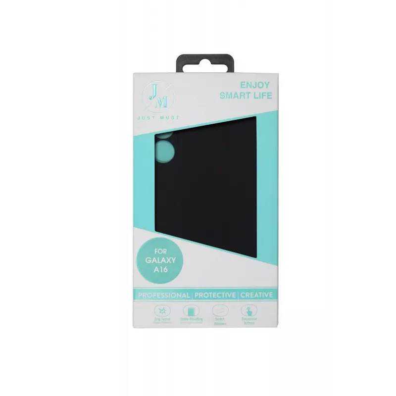 JUST MUST JM REGULAR DEFENSE SILICONE para Galaxy A16 negro