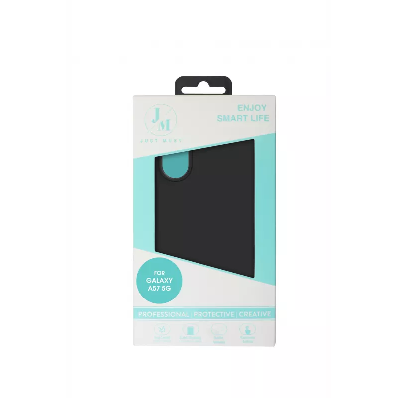 JUST MUST JM REGULAR DEFENSE SILICONE para Galaxy A57, negro